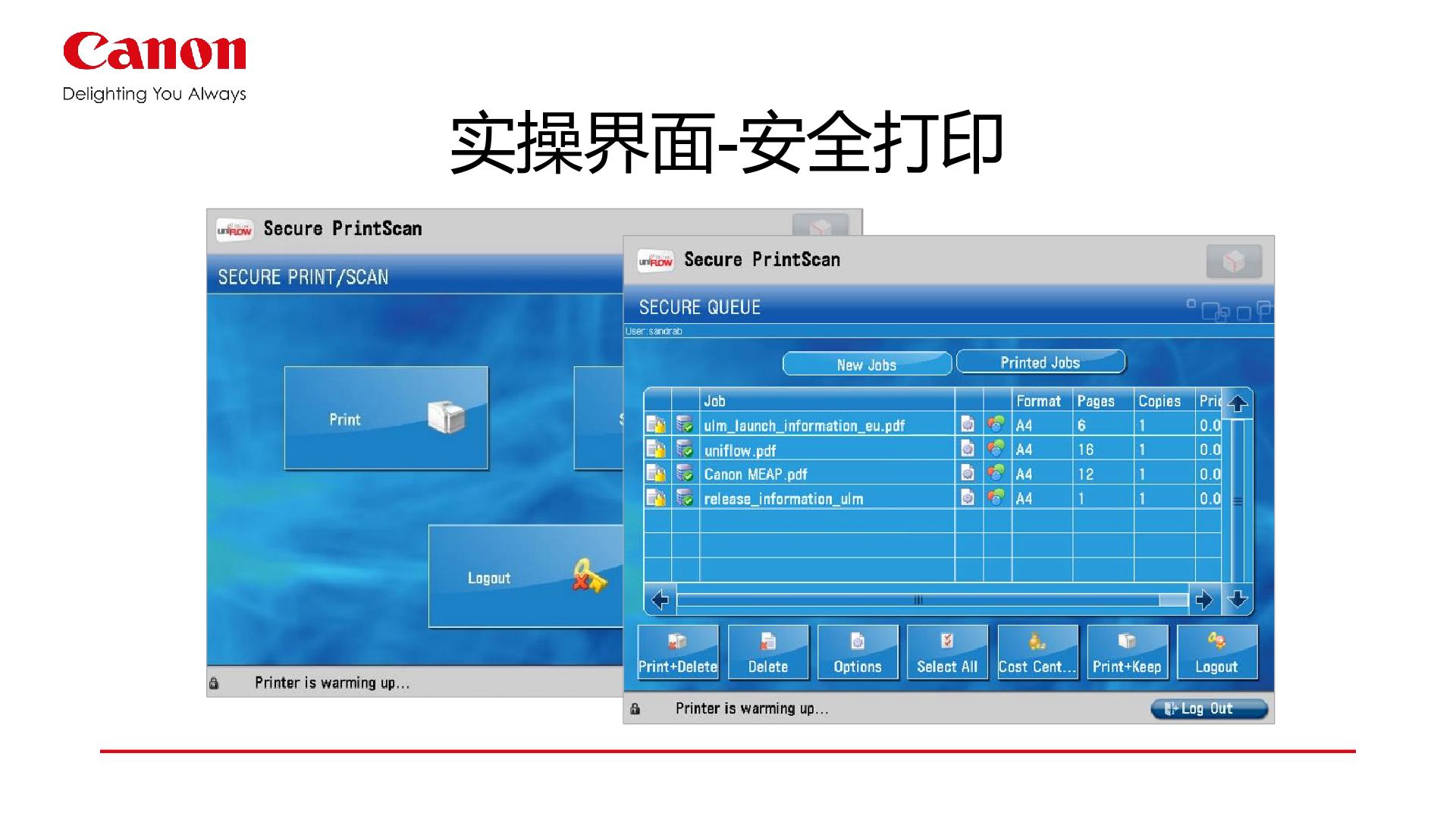 佳能企业文印管理系统uniflow详情 14